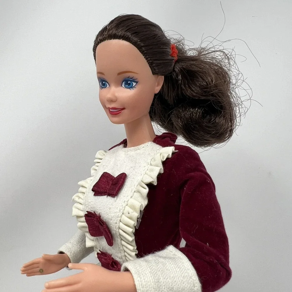Barbie Doll Pilgrim Vintage 1966 Mattel Burgundy‎ Velvet Dress Malaysia